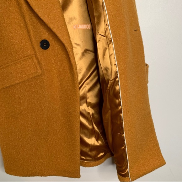 BCBGMAXAZRIA: MARIGOLD BUTTON OVERSIZED PEACOAT - Picture 3 of 12